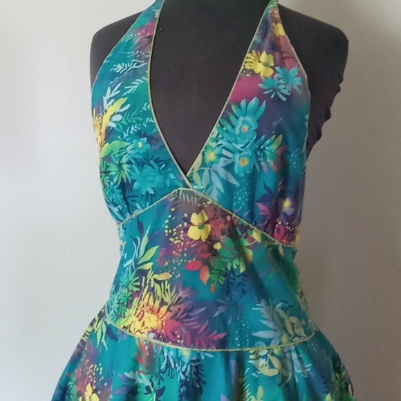 Batik style cotton sundress size small - Picture 2 of 6